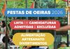 Festas de Oeiras 2026: Aprovada lista final de stands no palco principal