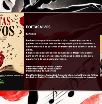 «Poetas Vivos» leva a poesia ao palco do Teatro Nova Morada